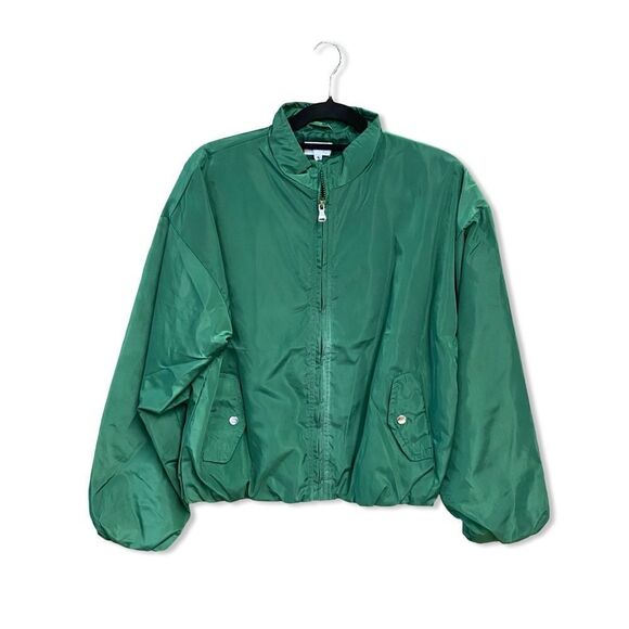 NWT Superdown Akari Jacket Green nylon bomber windbreaker Revolve S - Picture 6 of 10